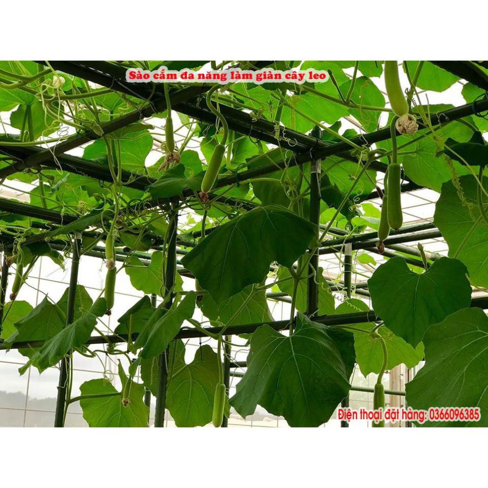 Ống thép bọc nhựa dùng làm cây đỡ hoa hồng, làm giàn cỡ 16mm dài 180cm - Bt0408