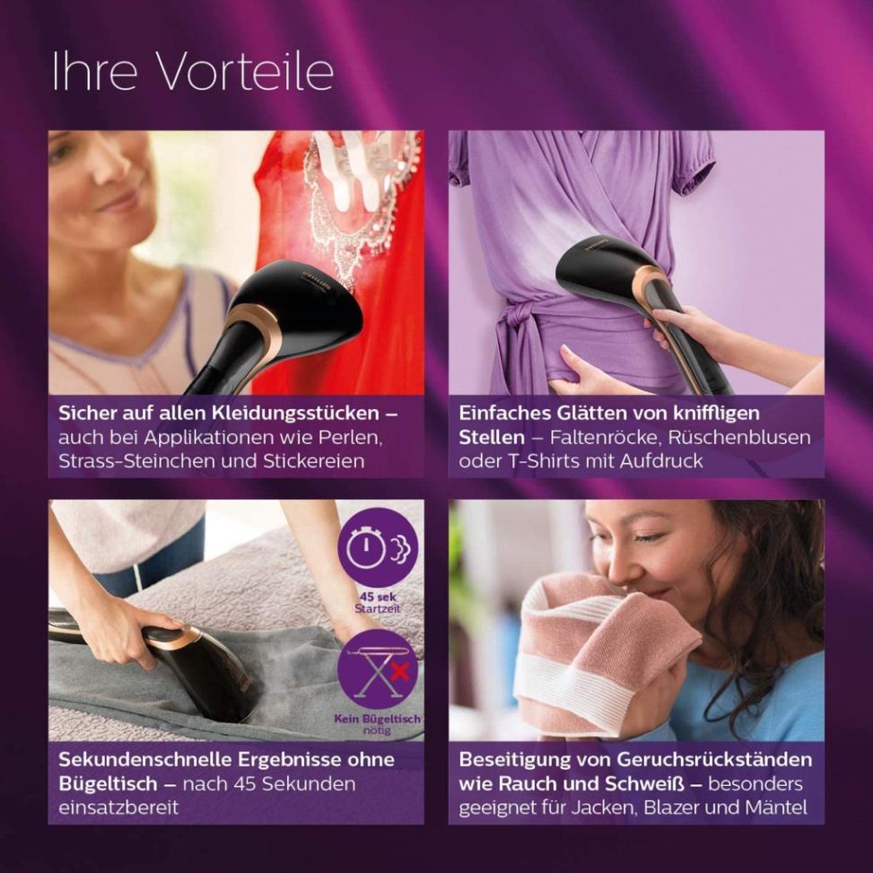 BÀN LÀ ỦI/BÀN LÀ HƠI NƯỚC CẦM TAY PHILIPS GC365/80