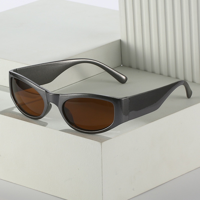 Kính Mát Gọng Oval Nhỏ Nhiều Màu Sắc Phong Cách Retro Thời Trang Phương Tây