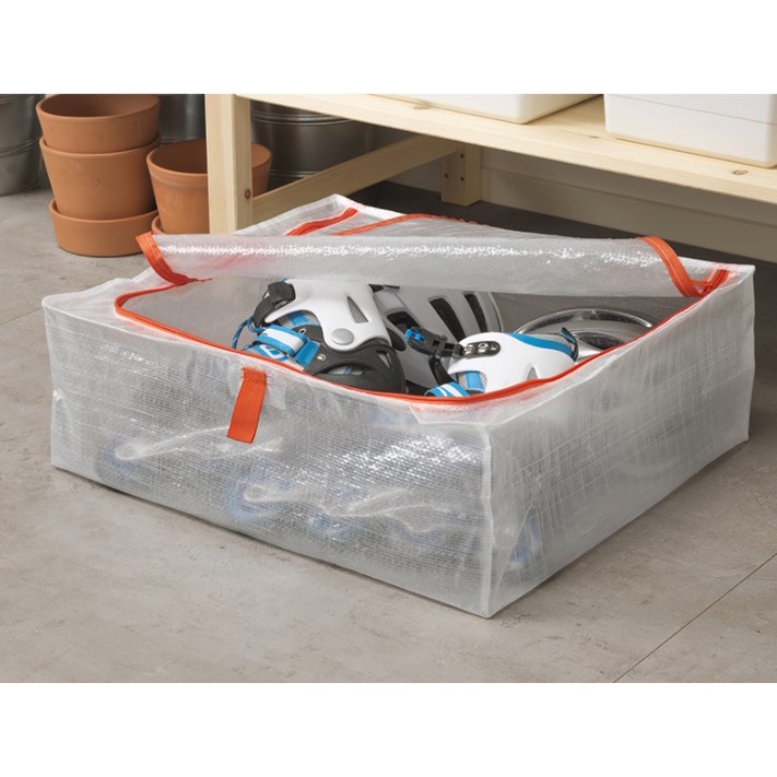 IKEA Túi hộp đựng đồ, túi bạt đựng quần áo, túi đựng chăn, chống bụi chống ẩm Parkla IKEA