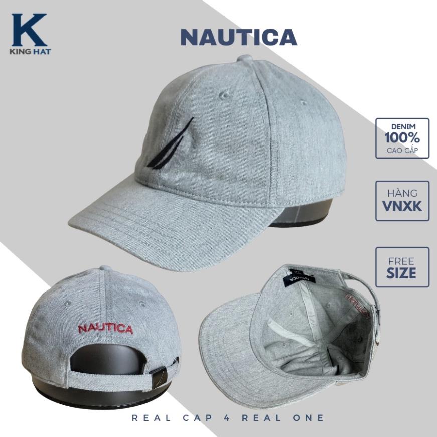 Nón lưỡi trai logo thêu Nautica, 100% vải kaki mềm mại, đa dạng màu sắc, phù hợp cho nam và nữ