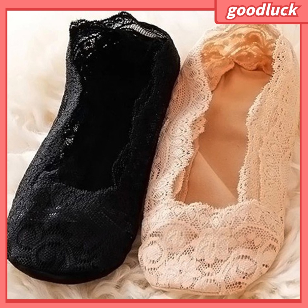 Đôi Vớ Thuyền Phối Ren Co Giãn Thời Trang Cho Nữ