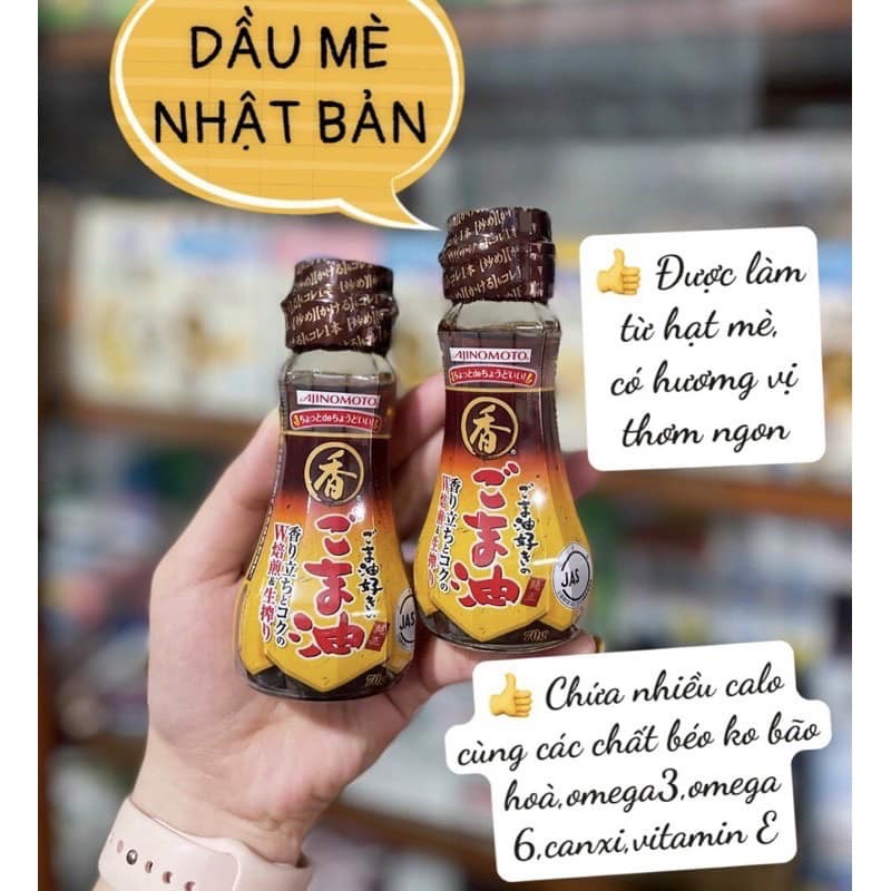 Dầu mè nguyên chất Ajinomoto 70gr