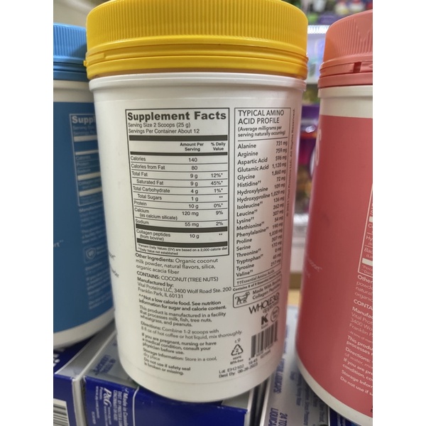 Collagen đẹp da, móng, tóc Vital Proteins Collagen Beauty 15g collagen thuỷ phân