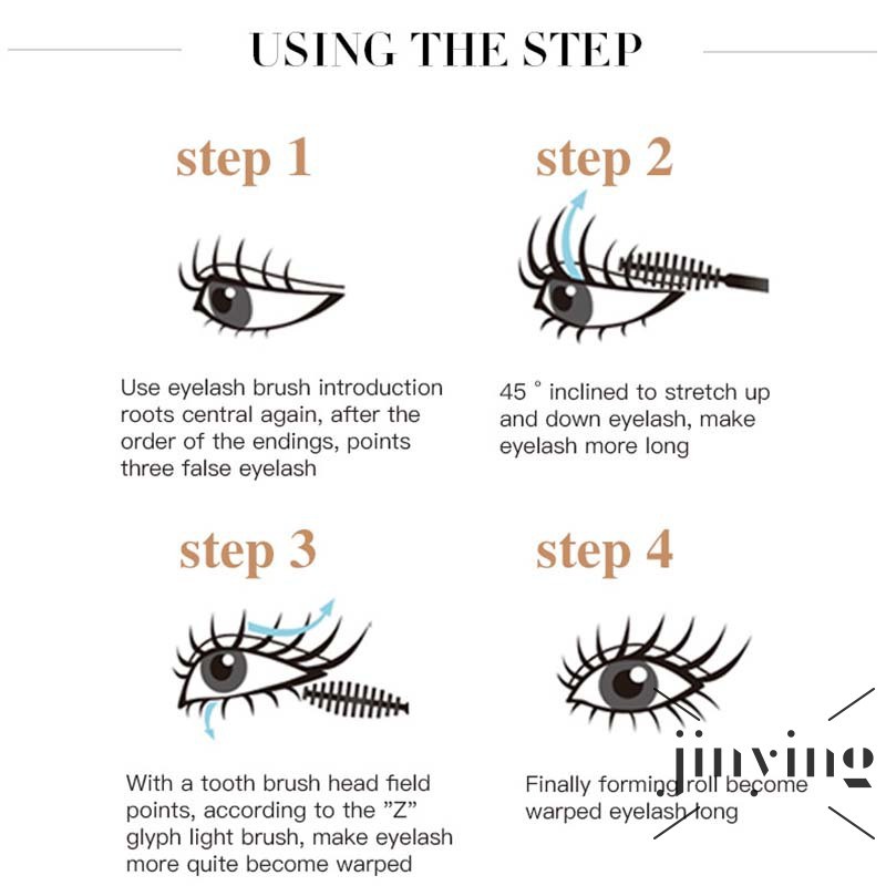 GETNOIVAS [Hàng mới về] Mascara sợi tơ chuốt dày và cong mi chống thấm nước không nhòe hiệu quả