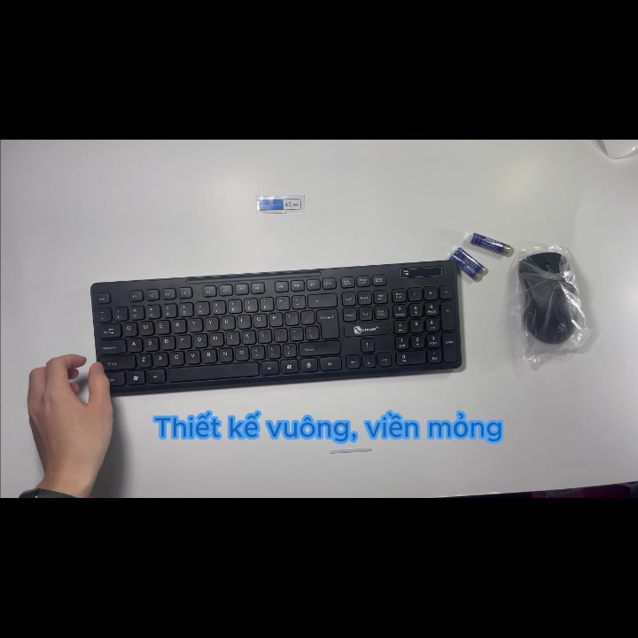 Bàn Phím Không Dây Kèm Chuột Máy Tính Combo USB Wireless 2.4Ghzz | BigBuy360 - bigbuy360.vn