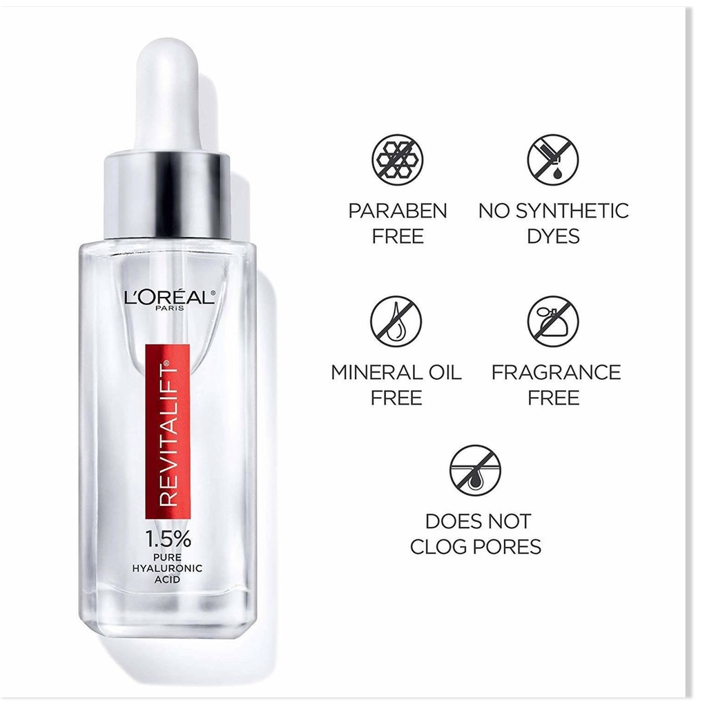 Dưỡng chất cấp ẩm Loreal Revitalift 1.5% HA Serum