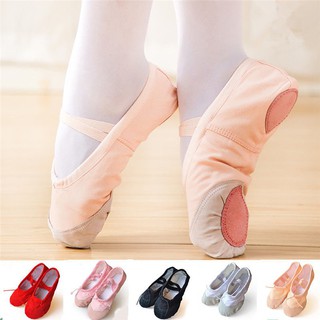 Giày Múa Ba Lê Mũi Nhọn Mềm Mại Cho Bé Và Người Lớn