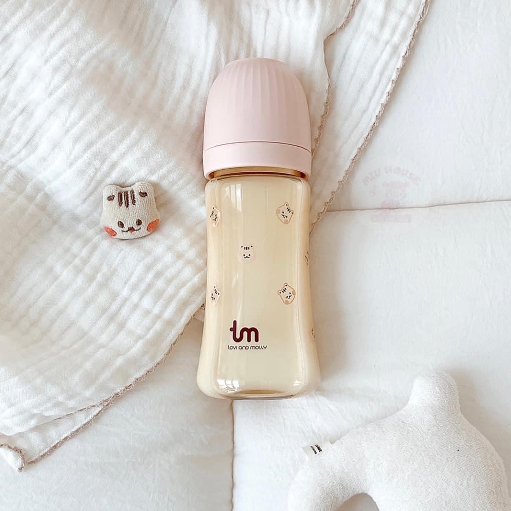 Bình Sữa Tovi And Molly PPSU Sóc Hàn Quốc Chính Hãng 180ml - 280ml
