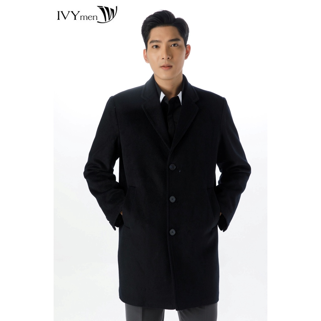 Áo khoác dạ dáng dài nam IVY moda MS 71E3076