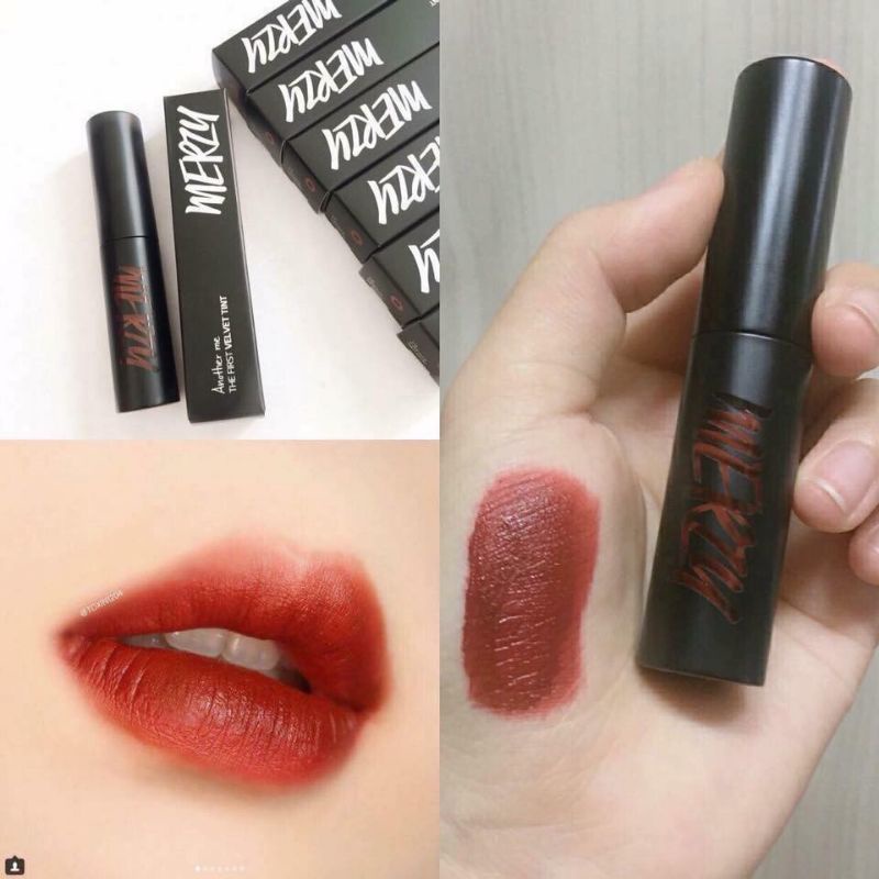 Son kem lì Merzy V6 vỏ xanh phiên bản giới hạn