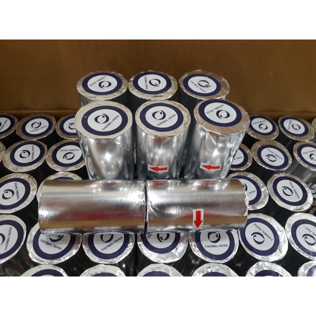 50 Cuộn giấy in nhiệt, Giấy in hóa bill k80x45mm