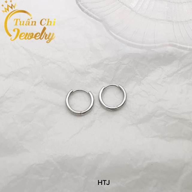 Bông Tai Bạc ⚡SALE SỐC⚡ Khuyên Tai Vòng Tàu Cá Tính, Dành Cho Cả Nam Và Nữ