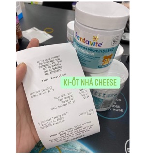 Pentavite Canxi + Vitamin D3 và K2 cho bé dị ứng