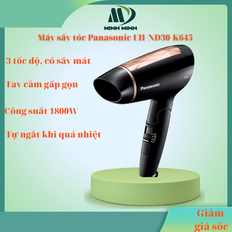 [Chính hãng] Máy sấy tóc Panasonic EH-ND30-K645 Đen