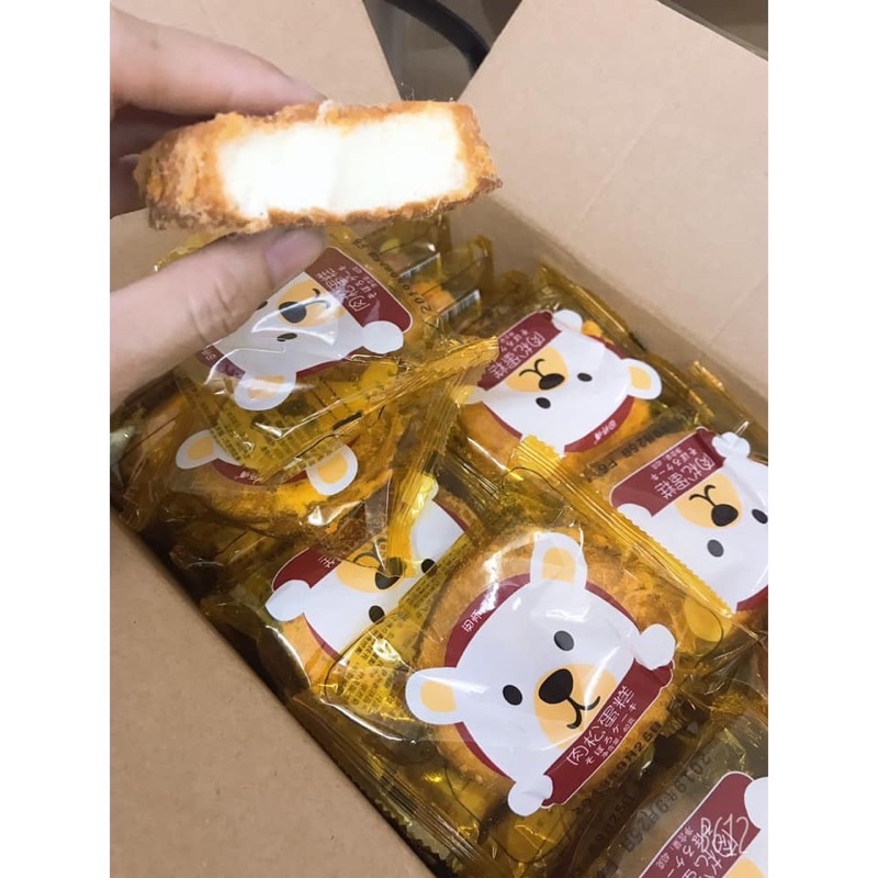 DATE MƠI - Bánh bông lan ruốc gấu siêu ngon 40g