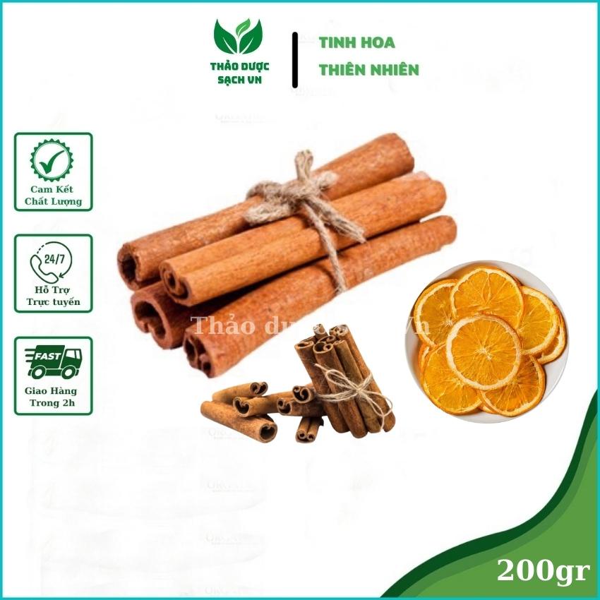 Combo 200g trà cam quế sấy lạnh (CÓ HÚT CHÂN KHÔNG) thơm ngon hảo hạng hàng loại 1 Thảo dược sạch VN