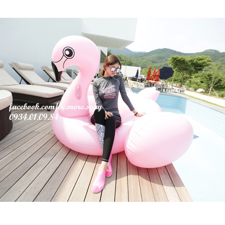 Đồ bơi dài tay Hàn Quốc xám đen | BigBuy360 - bigbuy360.vn