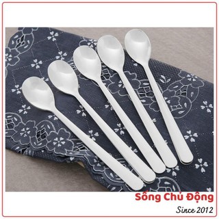 Muỗng cà phê inox , thìa inox cán dài trơn 18cm rainy rn-10mcp