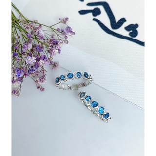 Nhẫn bạc topaz london h.a.s
