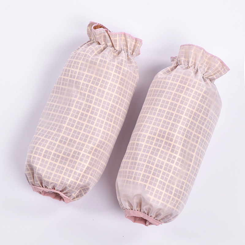 Ống tay áo phối ren hai lớp thêu họa tiết chống bẩn tiện dụng trong văn phòng