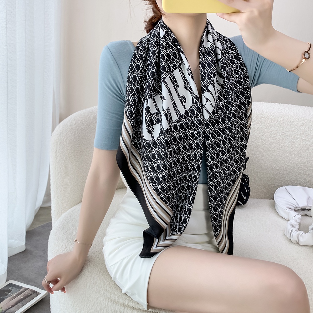 Khăn Choàng Vuông 90cm(35.4inch) Thời Trang Thoáng Khí WJ1007-58