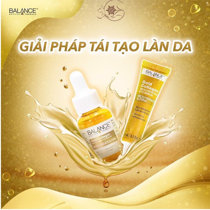 Serum dưỡng da mắt Balance làm sáng mờ thâm 15ml Galaxy Beauty Official