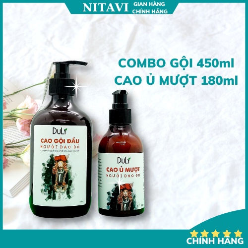 Dầu Gội Thảo Dược dược liệu DuliVina Người Dao Đỏ Ngừa Rụng, ủ Mượt Tóc cổ truyền