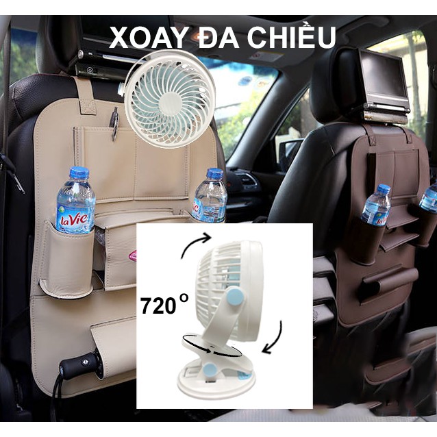 Quạt Kẹp Bàn Xoay 720 Độ Cực Mát - Quạt Mini Văn Phòng Không Tiếng Động, Gắn Xe Đẩy Em Bé | BigBuy360 - bigbuy360.vn