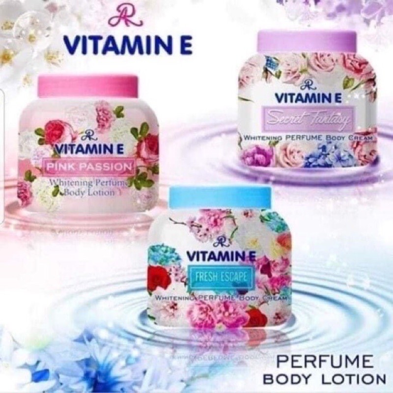 🌸Kem Aron Vitamin E hương nước hoa dưỡng da cấp ẩm chống nứt nẻ Thái lan 200g