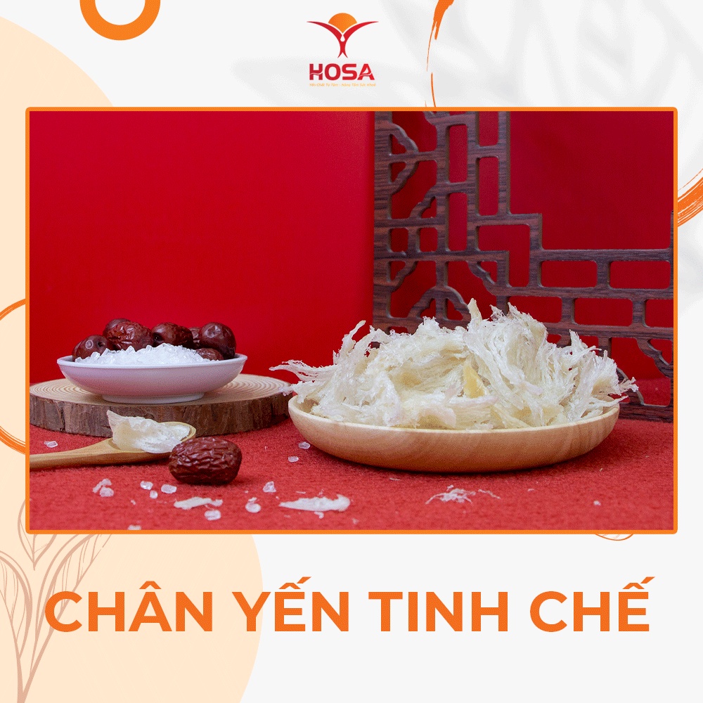 Chân Yến Sào Tinh Chế HOSA Hộp 50Gr/100Gr Tăng Đề Kháng