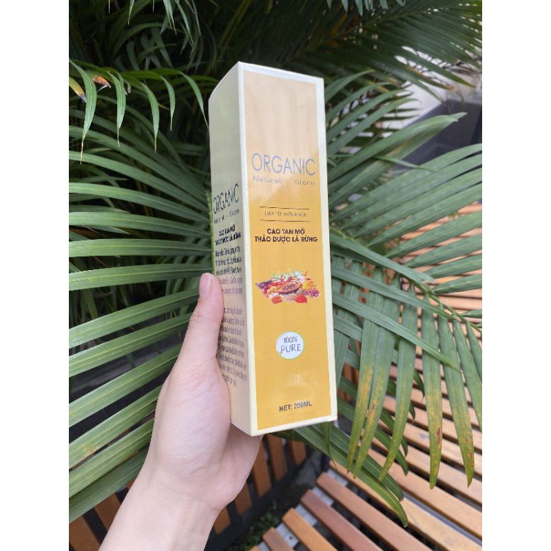 Cao tan mỡ thảo dược lá rừng 100% organic 200ML - mỹ phẩm handmade