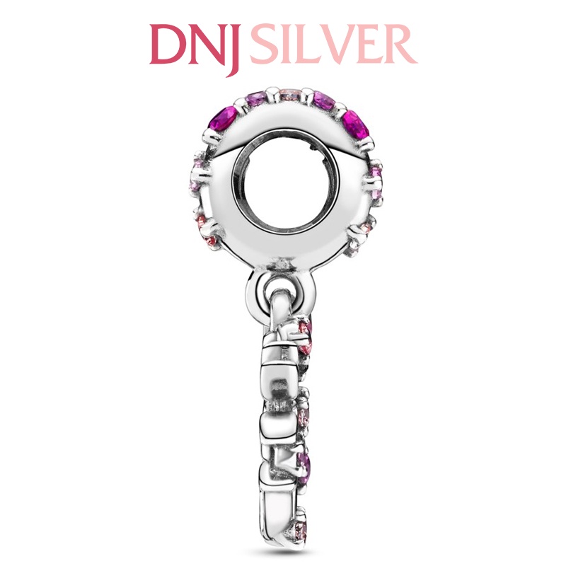 [Hàng cao cấp] Charm bạc 925 cao cấp, hàng chuẩn bạc - Charm Pink Heart Family Tree thích hợp để mix vòng tay charm