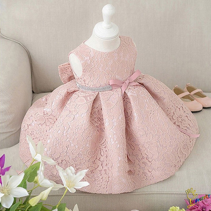 ❤XZQ-Flower Girl Dresses Lace Flower Birthday Wedding Bridesmaid Formal Party Dress