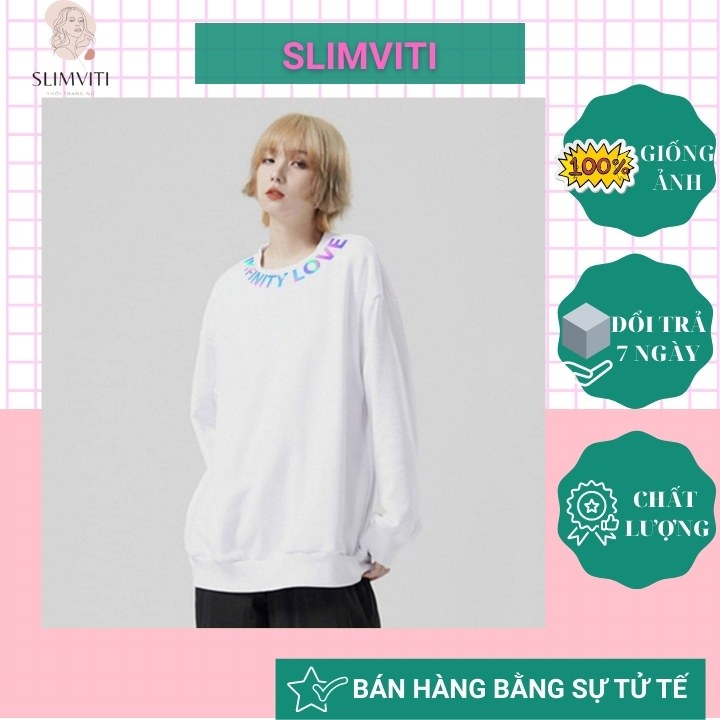 Áo sweater nữ 2hand nỉ form rộng SLIMVITI V90 | BigBuy360 - bigbuy360.vn
