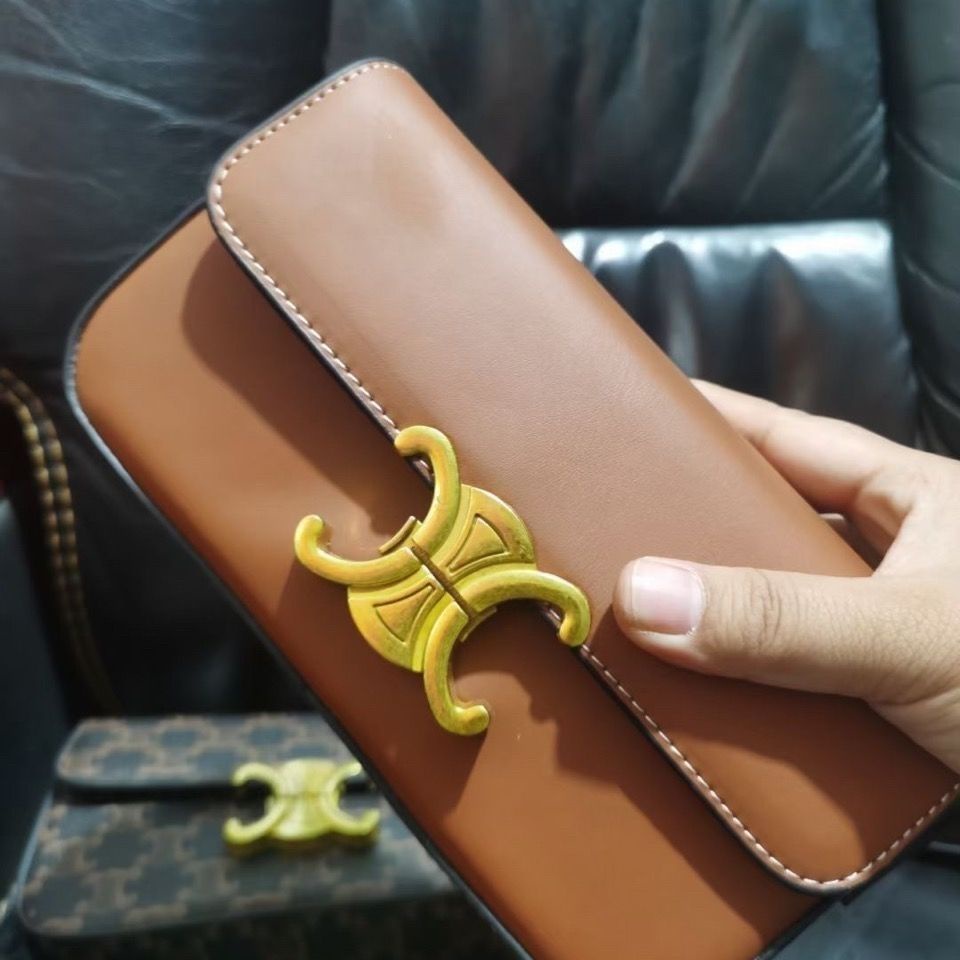 Túi Nữ。 Celine TEL Túi Đeo Vai Nữ CELINE TEL 2021 Wang frying - Äang Curender/Túi Xách Gọn Nhẹ! Vòng Cung Cổ Điển de Triomphe