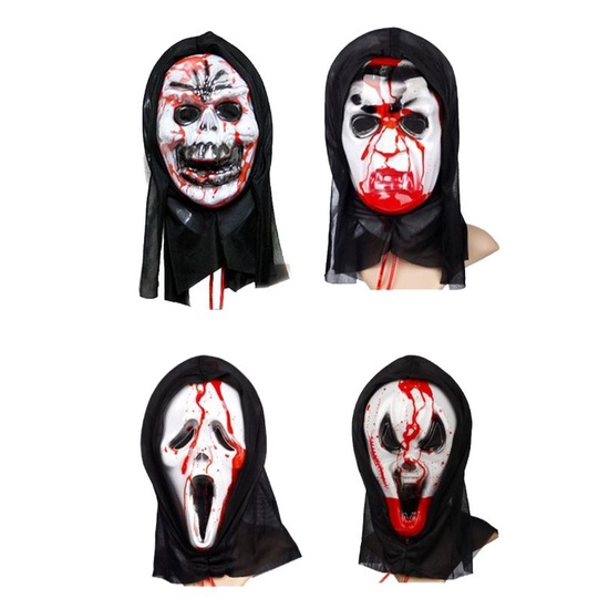 Mặt nạ ma bơm máu. Mặt nạ hoá trang Halloween
