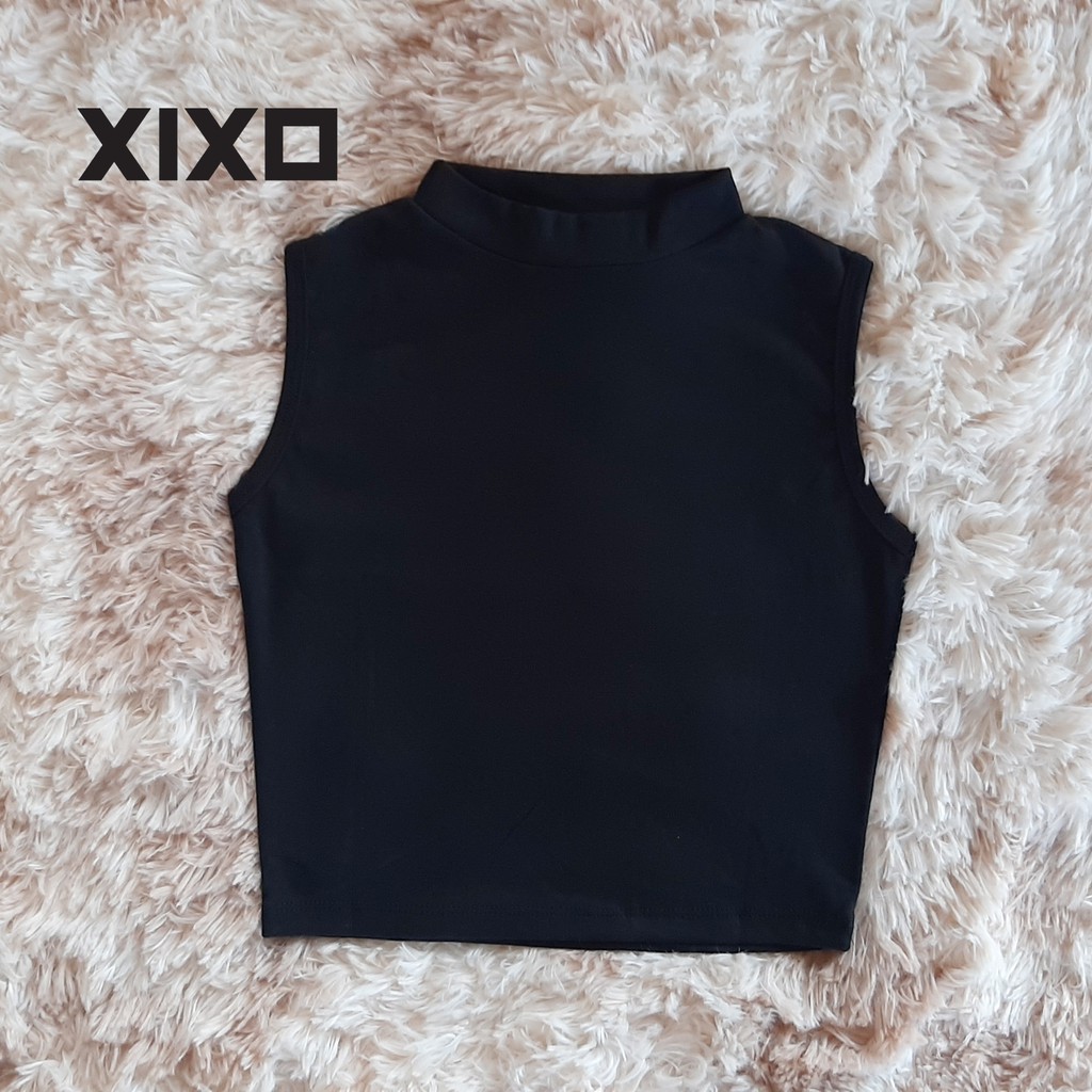 Áo croptop ❄ FREESHIP ❄ áo thun nữ 3 lỗ cổ cao thời trang XIXO - ATN0033