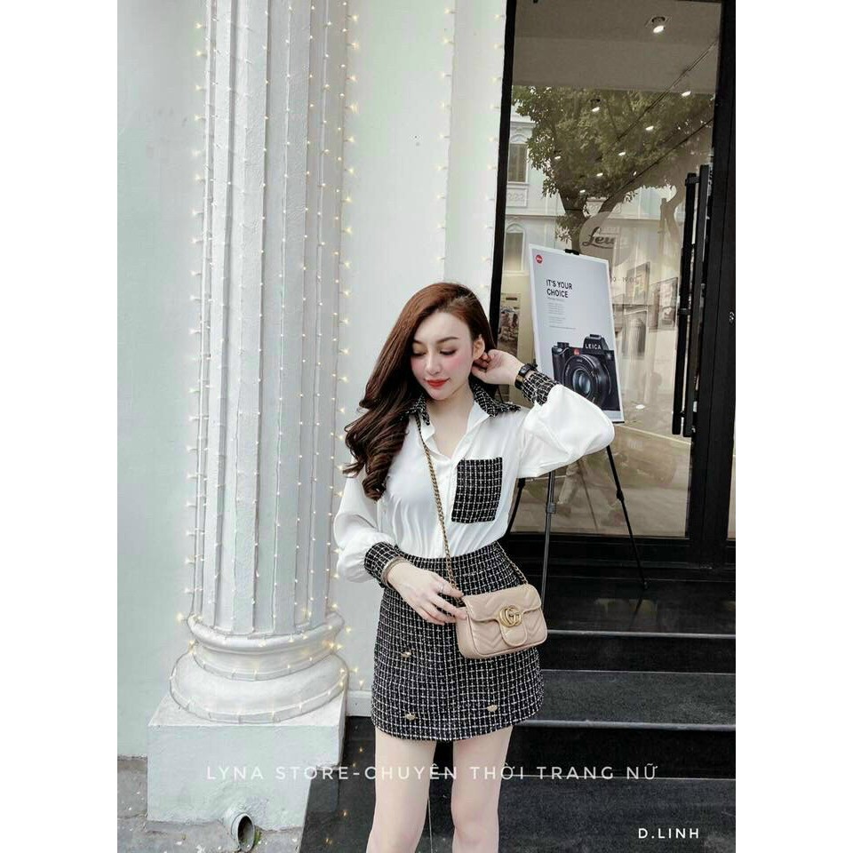 Sét Dạ Chân Váy Sơ Mi | BigBuy360 - bigbuy360.vn