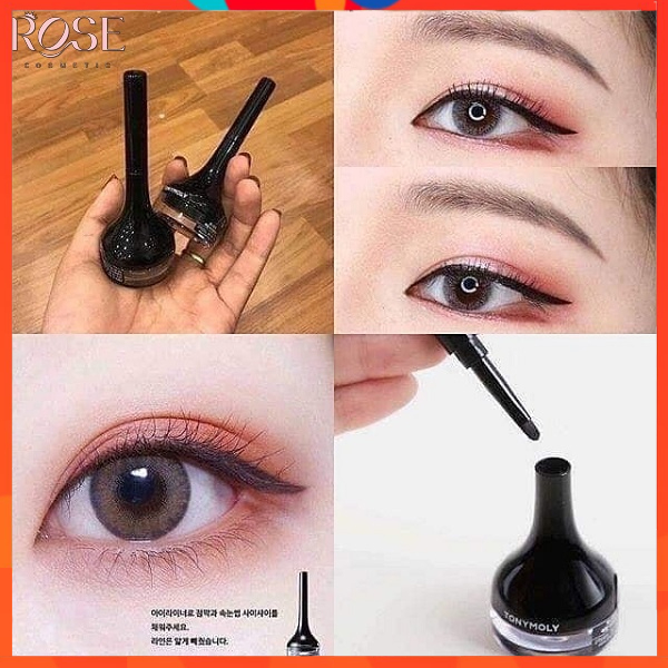 Gel Kẻ Mắt Tony Moly ⚡⚡ Dạng Gel Backstage Gel Eyeliner Sắc Nét, Chống Thấm Nước, Chống Lem Trôi 4g