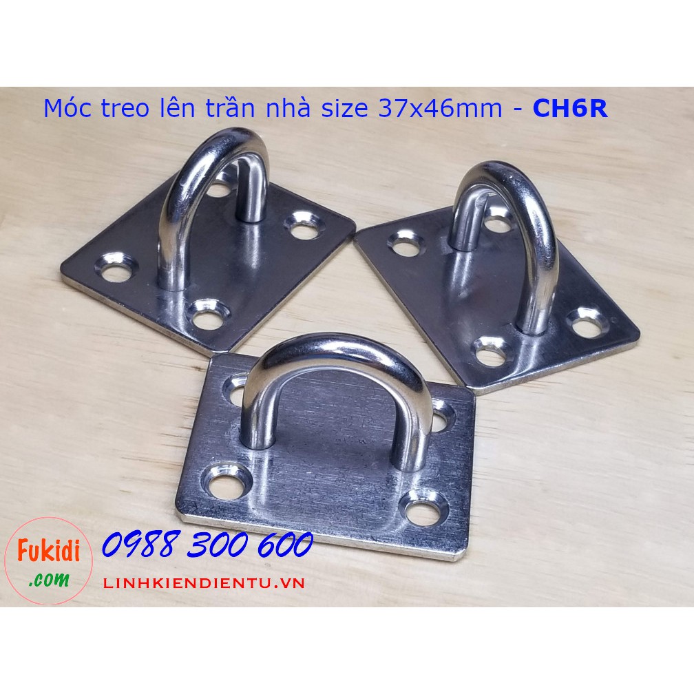 Móc treo quạt trần, treo đèn trang trí, treo xích đu, treo ghế đu size M6 - CH6E, CH6R