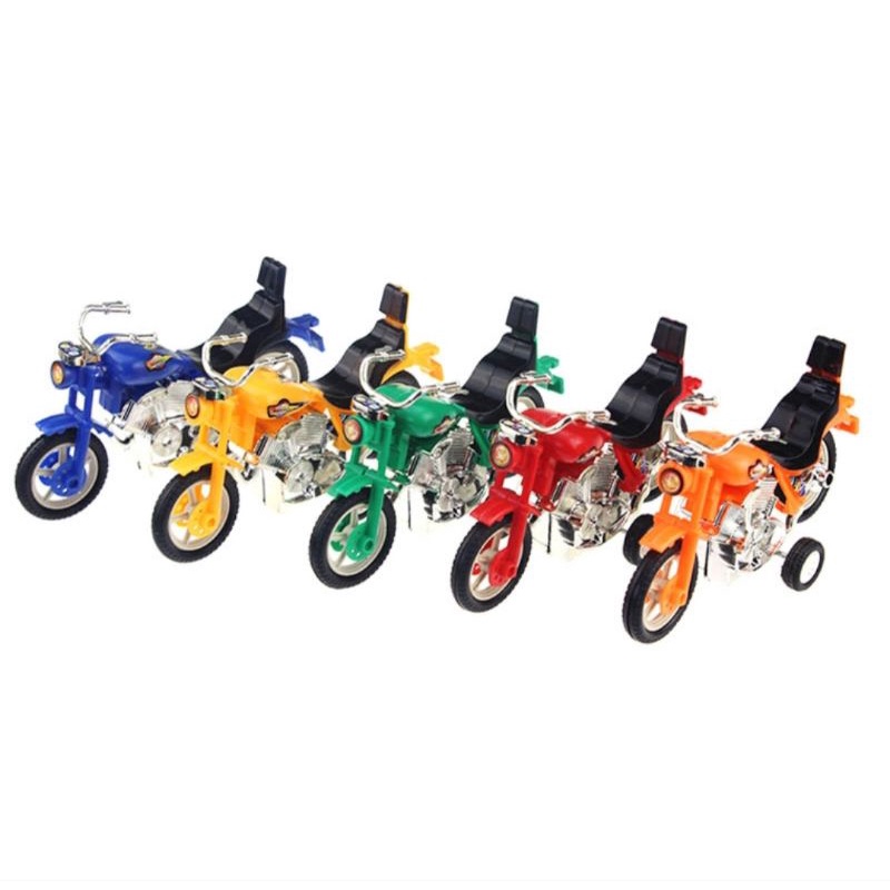Xe máy mô hình chạy cót nhiều màu sắc, đồ chơi moto giá rẻ