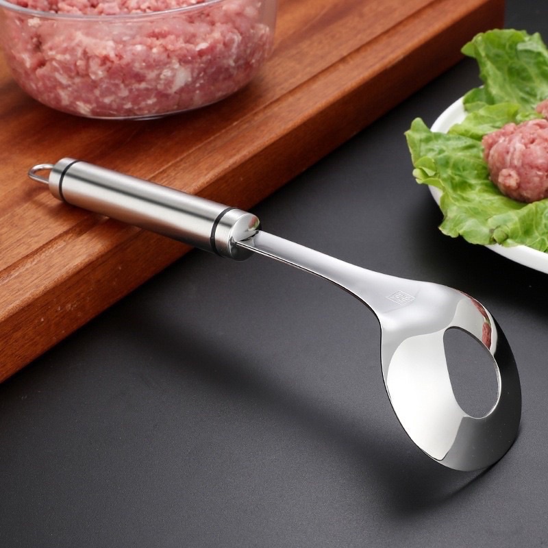 Dụng Cụ Nặn Thịt Viên Bằng Thép Không Gỉ, Muỗng Nặn Thịt Viên Tiện Lợi