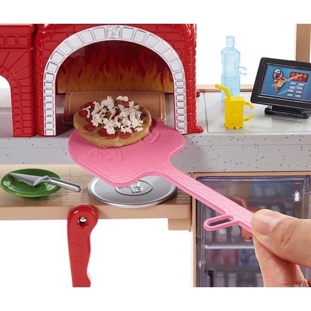 Đồ chơi búp bê barbie - tập làm bánh pizza (hàng chính hãng barbie Mykingdom)