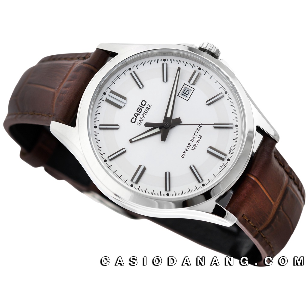 Đồng hồ nam dây da Casio Standard chính hãng Anh Khuê MTS-100L-7AVDF (41mm)