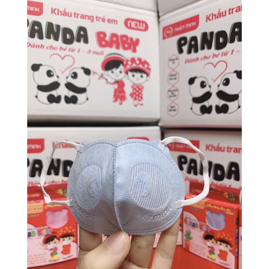 SET 10 CÁI KHẨU TRANG GẤU PANDA, DOREMON, MẦM CHỒI LÁ CHO BÉ từ 0 - 3 TUỔI