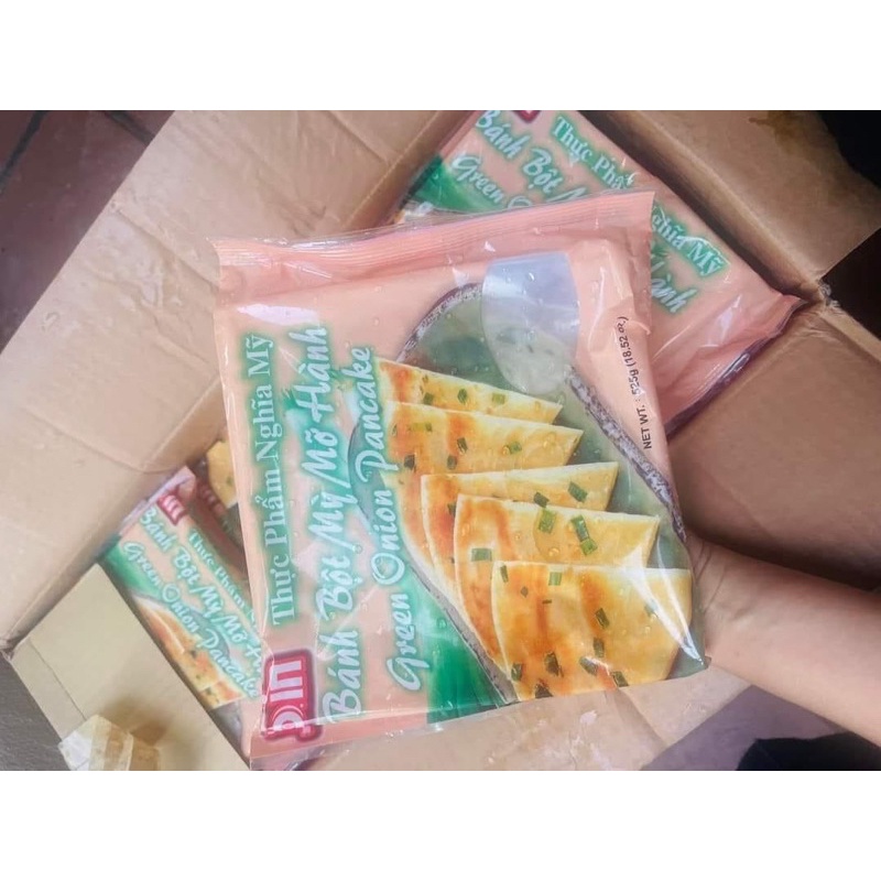 Pancake onion - Bánh bột mỳ mỡ hành Nghĩa Mỹ xuất khẩu (ship Hà Nội, nếu là tỉnh khác, ib shop để shop cho thêm đá khô)