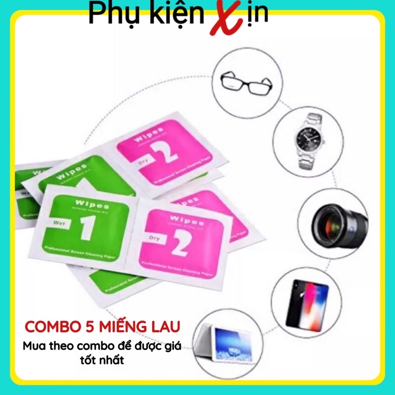 [ KHỦNG] COMBO 10 MIẾNG LAU KÍNH - SỐ 1 LAU ƯỚT - SỐ 2 LAU KHÔ - LAU SẠCH BỤI BẨN ĐIỆN THOẠI