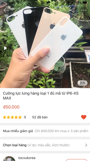 Miếng dán cường lực sau giả 8 Plus hàng loại 1 cực chất