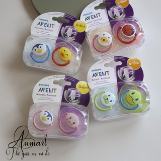 Ti giả avent / ti giả chỉnh nha philips avent chính hãng cho bé , có nắp đậy